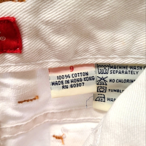 Vintage 90's Union Bay White Bootcut Jeans size 9 - Picture 5 of 9